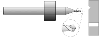 FPCB.UC: Gravierfrser "Universal Cutter", 90 konisch 0.20...0.50 mm Frsbreite